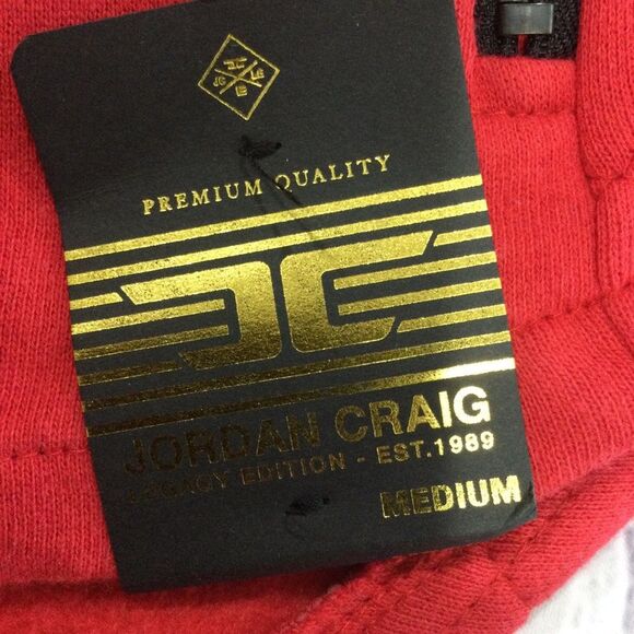 Jordan Craig Sweatshirt Women’s Size Medium Color Red Full Zipper Hoodie - Picture 10 of 11